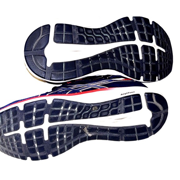 Men's ASICS GEL-Excite 7 Running Sneaker Tuna Blue / Red Size 7  101B183 - Picture 5 of 6